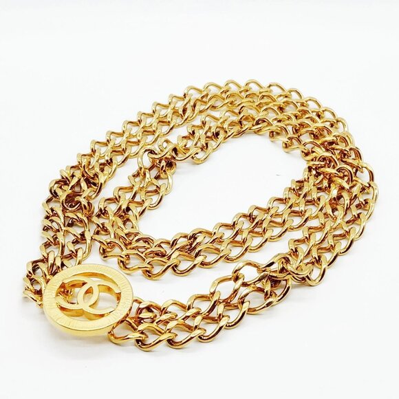 Chanel Chain Belt Gold chain 550-073025 - Picture 1 of 9